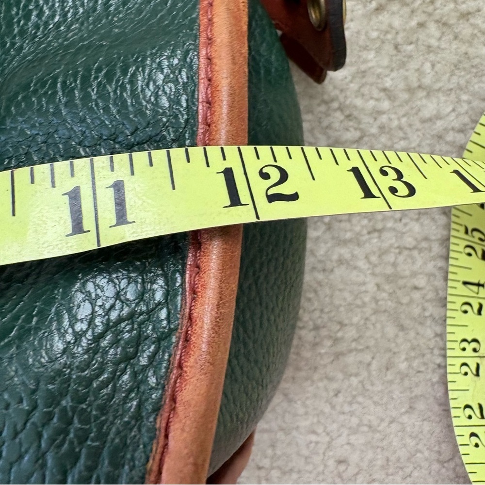 Vintage Liz Claiborne Green and Brown Leather Bag - Picture 11 of 16